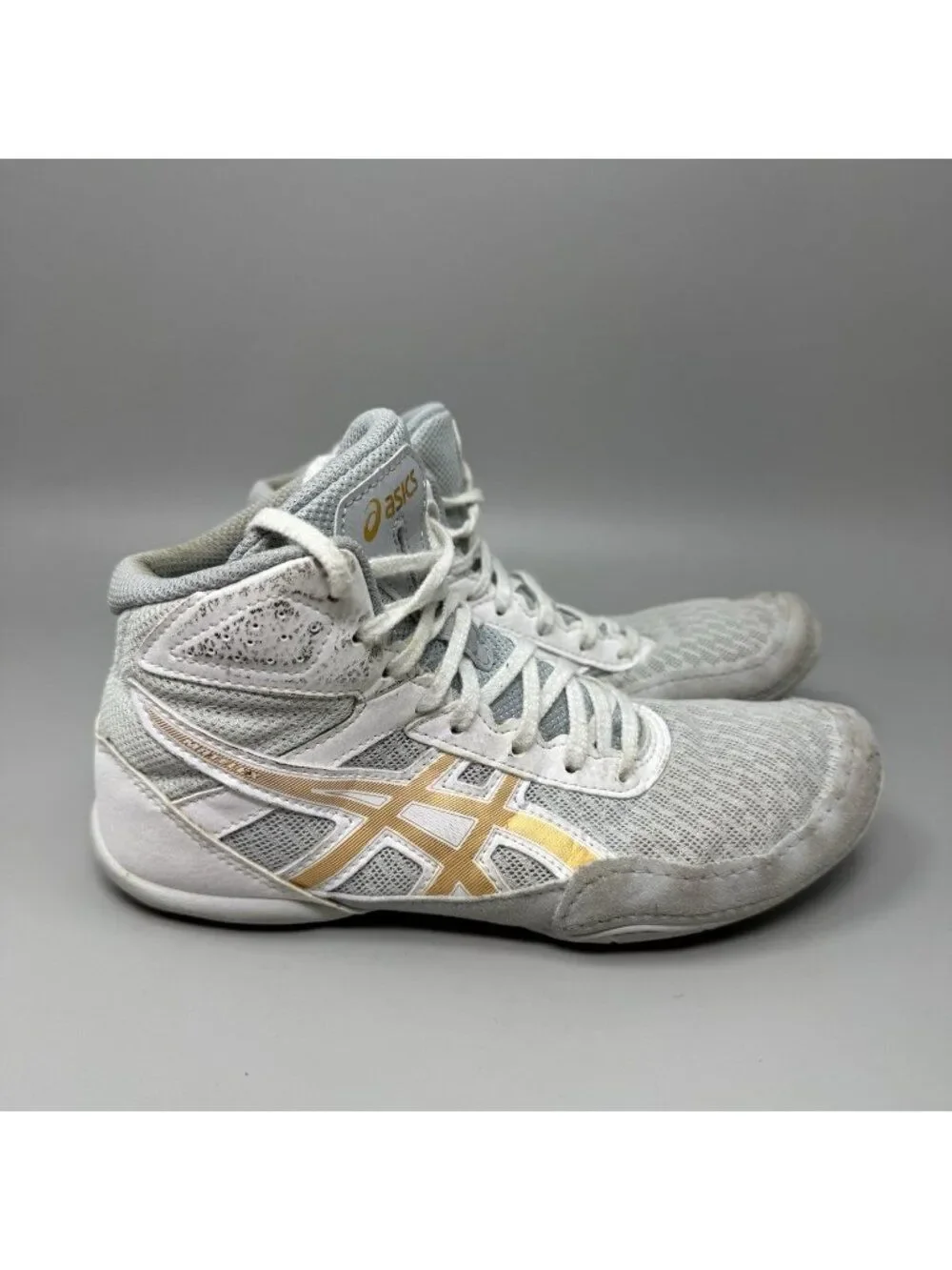 Asics Boys Matflex 6 1084A007 Gray Casual Shoes Sneakers Size 4